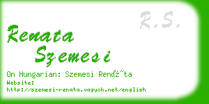 renata szemesi business card
